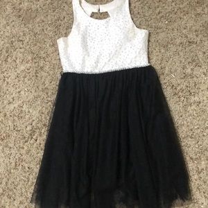 Black and white dress